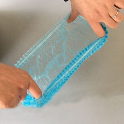 Wegwerfplastikhotel 15mic PET Duschkappe nicht giftiges Soem-Gummiband-Band