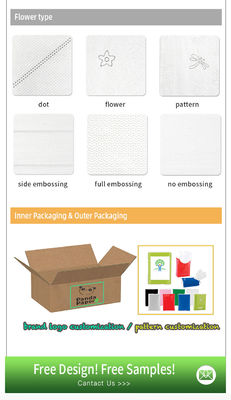 300mm Gewebe-Servietten-Papierwegwerfgast-Handtücher für Badezimmer