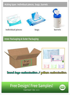 Weiche natürliche Reinigungs-Servietten-Papierwasser-Baby-Feuchtpflegetücher des Gewebe-35gsm