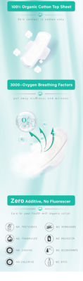 Wegwerfbiologisch abbaubare Damenbinde-Baumwolle damen-Soft Sanitary Pad